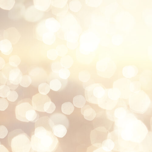 Christmas Background With Gold Bokeh Lights Design
